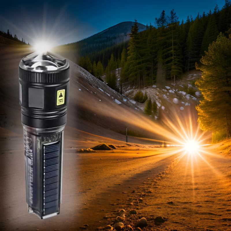 Arc Rack Solar Camping Flashlight (Black, Medium) - Amazon.com